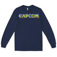 Navy capcom Long Sleeve Tee - linhVisuals