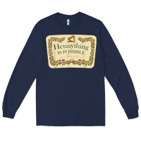 Navy hennything is possible Long Sleeve Tee - linhVisuals