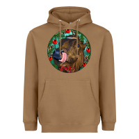 Toasted Coconut Longhorn Cow Christmas Heavyweight Hoodie - RanaPortraitStore