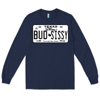 Navy country love gilley's bud n sissy texas cowboy license gift Long Sleeve Tee - linhVisuals