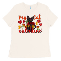Bone my cat is my valentine valentine's day Ladies Tee - FaDigitalArtStudio