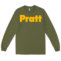 Army Green pratt institute Long Sleeve Tee - linhVisuals