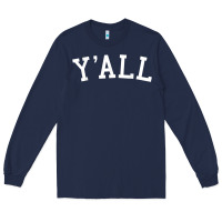 Navy y'all university southern pride Long Sleeve Tee - linhVisuals