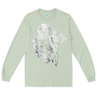 Matcha native american feather headdress indian chief tribes prid t shirt Long Sleeve Tee - linhVisuals