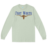 Matcha vintage fort worth texas flag men women kids Long Sleeve Tee - linhVisuals