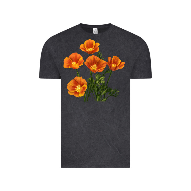 California Poppy Flower Vintage Tee by RanaPortraitStore | Teevron