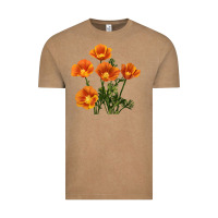 Vintage Coffee California Poppy Flower Vintage Tee - RanaPortraitStore