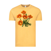 Vintage Mustard California Poppy Flower Vintage Tee - RanaPortraitStore