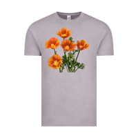 Vintage Zinc California Poppy Flower Vintage Tee - RanaPortraitStore