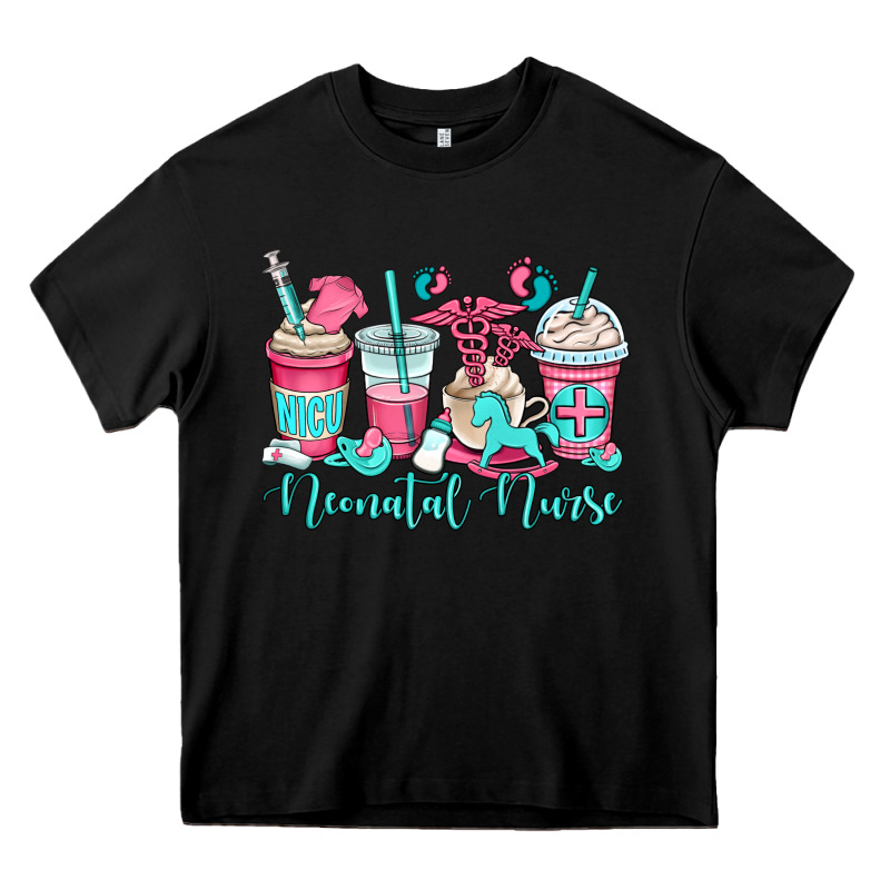 Nicu Neonatal Nurse Coffee Cups Heavy Core Tee by OliviaCreatesArt | Teevron
