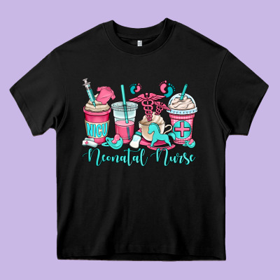 Nicu Neonatal Nurse Coffee Cups Heavy Core Tee Designed By Oliviacreatesart