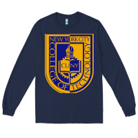 Navy new york city college of technology Long Sleeve Tee - linhVisuals