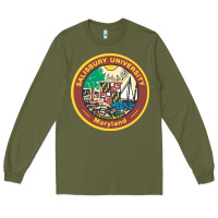 Army Green salisbury university vectorized Long Sleeve Tee - linhVisuals