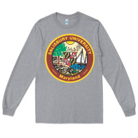 Heather Grey salisbury university vectorized Long Sleeve Tee - linhVisuals
