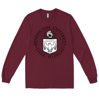 Burgundy Benedictine University Long Sleeve Tee - linhVisuals