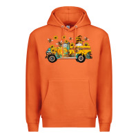 Carrot western bee gnomes truck sunflowers honeycomb beehive honey turquoise Premium Hoodie - Artiststas