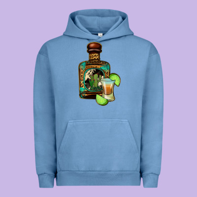 Tequila Bottle Urban Hoodie Designed By Jasminsmagicworld