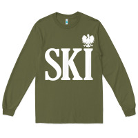 Army Green ski polish surnames ending polish eagle dyngus day t shirt Long Sleeve Tee - linhVisuals