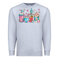 Heather Grey easter coffee Premium Sweatshirt - Jasminsmagicworld