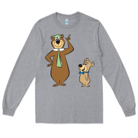 Heather Grey Yogi Bear Long Sleeve Tee - linhVisuals
