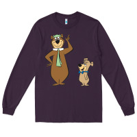 Plum Yogi Bear Long Sleeve Tee - linhVisuals