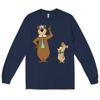 Navy Yogi Bear Long Sleeve Tee - linhVisuals