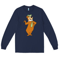 Navy Yogi Bear Long Sleeve Tee - linhVisuals