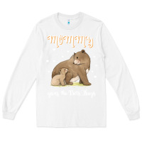 White best mom hugs mama bear cute mother's day Long Sleeve Tee - linhVisuals