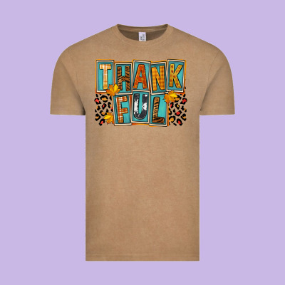 Thankful Vintage Tee Designed By Fadigitalartstudio