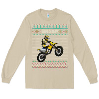 Mushroom christmas motorcycle motocross braap dirt bike xmas Long Sleeve Tee - linhVisuals