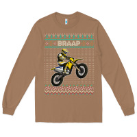Toasted Coconut christmas motorcycle motocross braap dirt bike xmas Long Sleeve Tee - linhVisuals