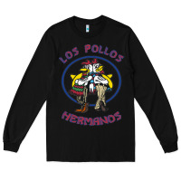 Black Los Pollos de Hermanos Long Sleeve Tee - linhVisuals