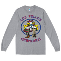 Heather Grey Los Pollos de Hermanos Long Sleeve Tee - linhVisuals