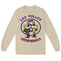 Mushroom Los Pollos de Hermanos Long Sleeve Tee - linhVisuals