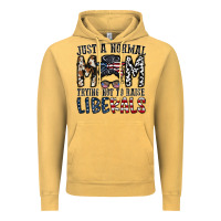 Vintage Mustard just a regular mom trying not to raise liberals Vintage Hoodie - CowhideDigitalArt