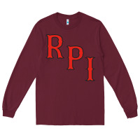 Burgundy rensselaer polytechnic institute rpi Long Sleeve Tee - linhVisuals