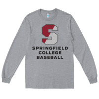 Heather Grey springfield college Long Sleeve Tee - linhVisuals