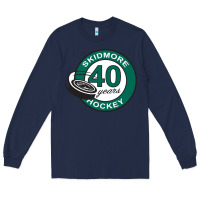 Navy skidmore+anniversary Long Sleeve Tee - linhVisuals