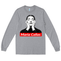 Heather Grey Maria Callas Long Sleeve Tee - linhVisuals