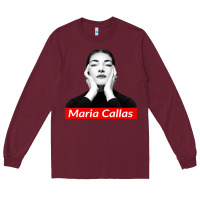 Burgundy Maria Callas Long Sleeve Tee - linhVisuals