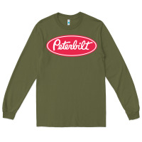 Army Green Peterbilt Long Sleeve Tee - linhVisuals