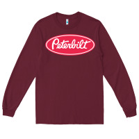 Burgundy Peterbilt Long Sleeve Tee - linhVisuals