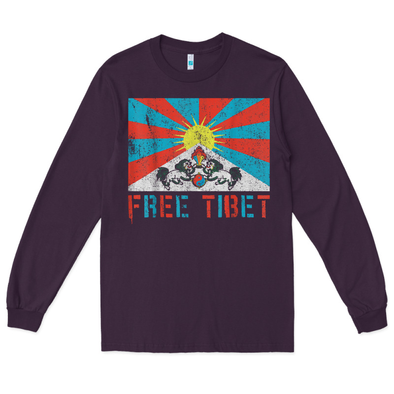 Free Tibet Long Sleeve Tee by linhVisuals | Teevron
