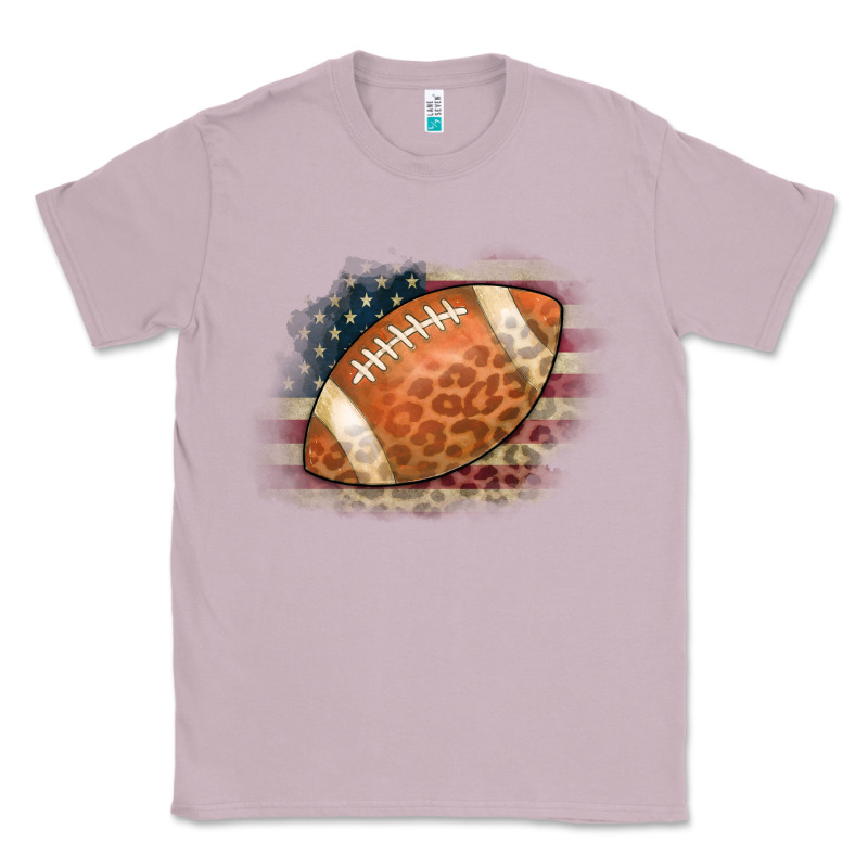 American Flag Football Leopard Classic Tee by CowCowDesign | Teevron