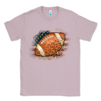 Lilac American Flag Football Leopard Classic Tee - CowCowDesign