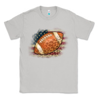 Moon Dust American Flag Football Leopard Classic Tee - CowCowDesign