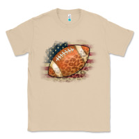 Mushroom American Flag Football Leopard Classic Tee - CowCowDesign