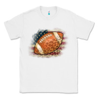 White American Flag Football Leopard Classic Tee - CowCowDesign