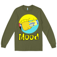 Army Green twisted tea mood Long Sleeve Tee - linhVisuals