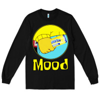 Black twisted tea mood Long Sleeve Tee - linhVisuals